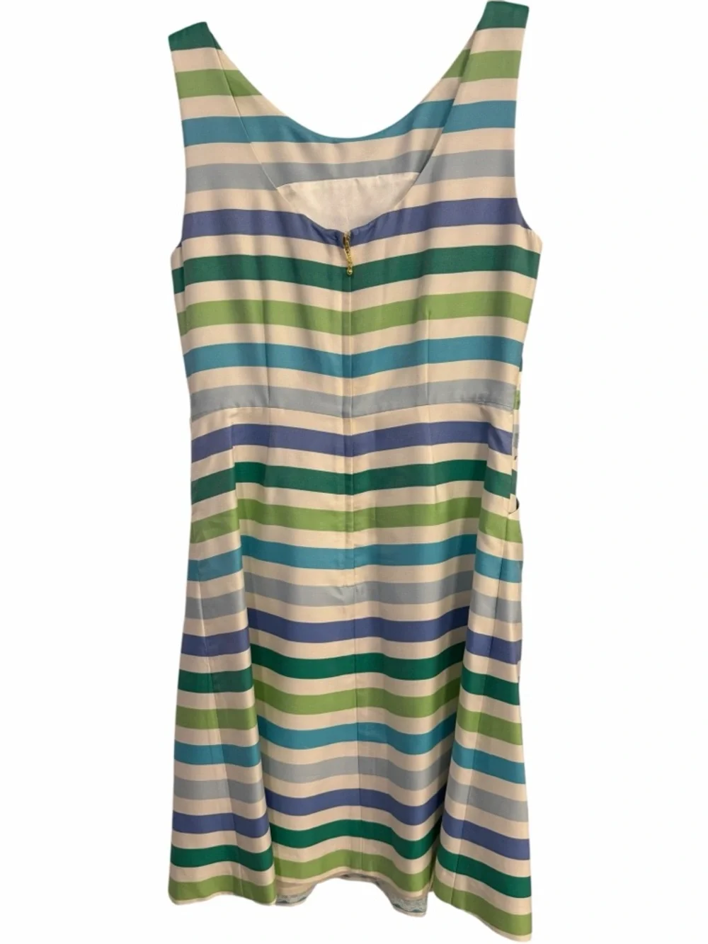 KATE SPADE New York Jillian Colorful Striped 100% Silk Dress Size 6